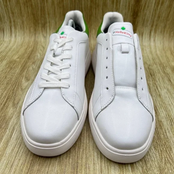 Hello Kitty X Kate Spade New York Womens Size 9 Leather Sneakers Shoes Worn Once - Picture 2 of 10